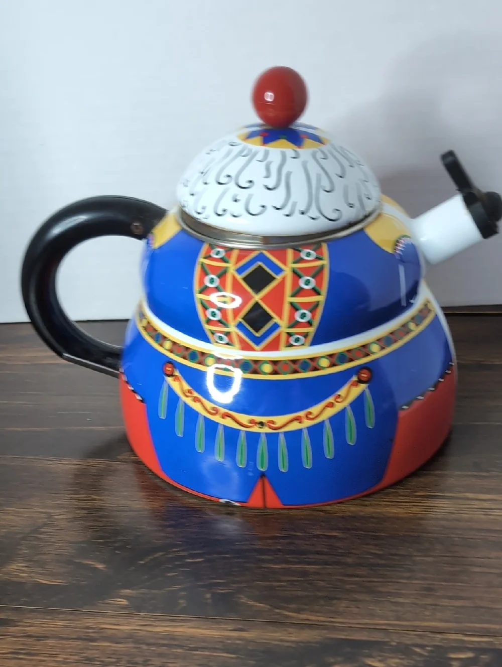 Vintage Roshko Nutcracker Tea Kettle Christmas Decor Kitchen